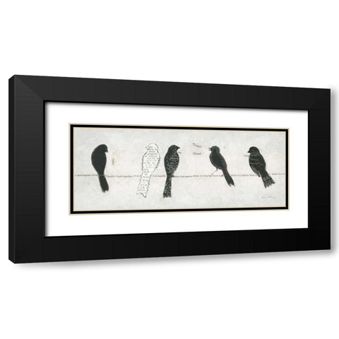 Catching Up II Black Modern Wood Framed Art Print with Double Matting by Adams, Emily