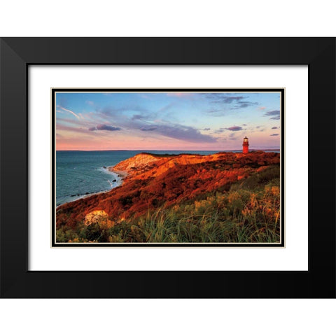 Gay Head Sunset Black Modern Wood Framed Art Print with Double Matting by Gendreau, Katherine