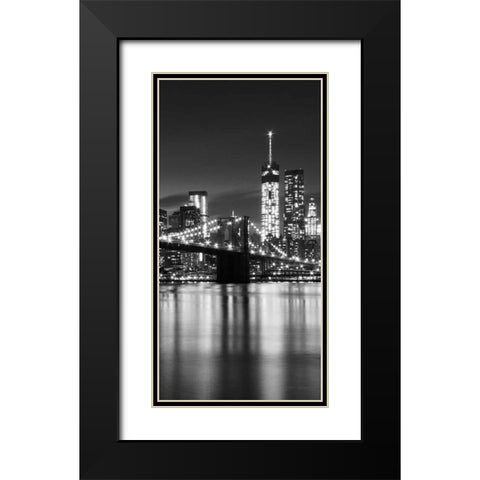Silver City Crop Black Modern Wood Framed Art Print with Double Matting by Gendreau, Katherine