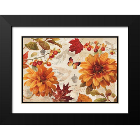 Fall in Love Black Modern Wood Framed Art Print with Double Matting by Audit, Lisa