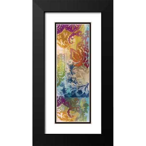 Persian Nights Panel I Black Modern Wood Framed Art Print with Double Matting by Wild Apple Portfolio