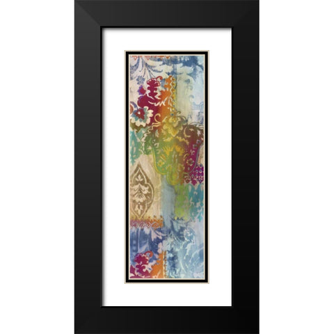 Persian Nights Panel II Black Modern Wood Framed Art Print with Double Matting by Wild Apple Portfolio