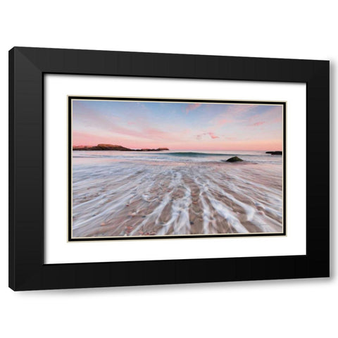 Evening Glow Black Modern Wood Framed Art Print with Double Matting by Gendreau, Katherine