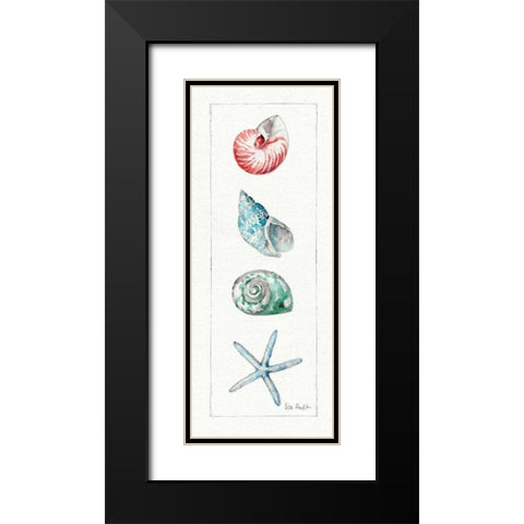 Sea Finds IV Black Modern Wood Framed Art Print with Double Matting by Audit, Lisa