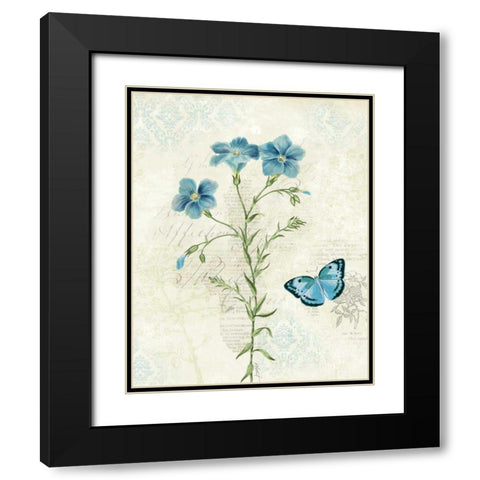 Booked Blue III Black Modern Wood Framed Art Print with Double Matting by Pertiet, Katie