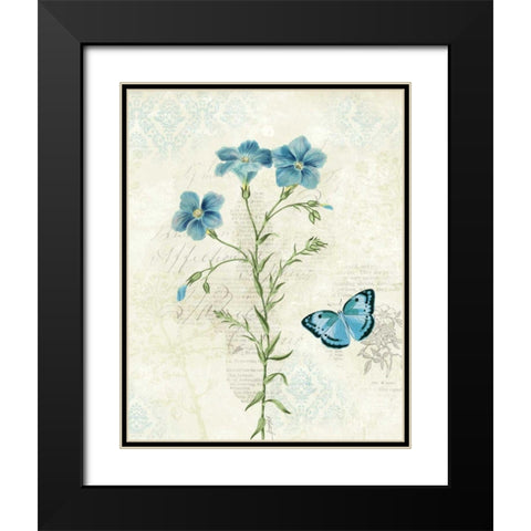 Booked Blue III Black Modern Wood Framed Art Print with Double Matting by Pertiet, Katie
