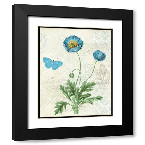 Booked Blue IV Black Modern Wood Framed Art Print with Double Matting by Pertiet, Katie