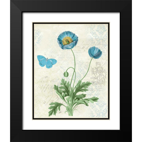 Booked Blue IV Black Modern Wood Framed Art Print with Double Matting by Pertiet, Katie