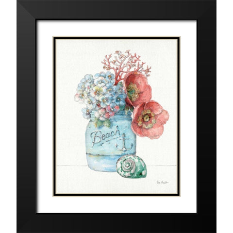 Sea Finds I Black Modern Wood Framed Art Print with Double Matting by Audit, Lisa