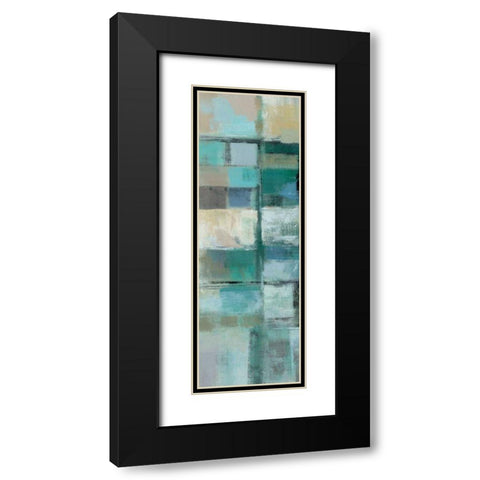 Island Hues Panel II Black Modern Wood Framed Art Print with Double Matting by Vassileva, Silvia