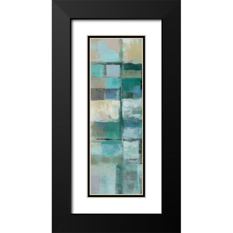 Island Hues Panel II Black Modern Wood Framed Art Print with Double Matting by Vassileva, Silvia