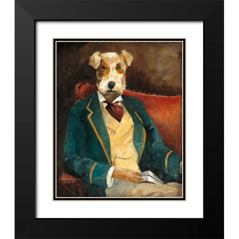 Edgar Allen Paw Black Modern Wood Framed Art Print with Double Matting by Tillmon, Avery