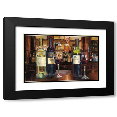 Reflection of Wine  Black Modern Wood Framed Art Print with Double Matting by Hageman, Marilyn