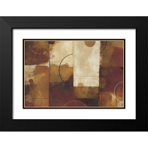 Geometric Spice I Black Modern Wood Framed Art Print with Double Matting by Mullan, Michael