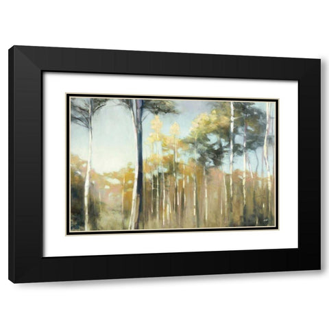 Aspen Reverie Black Modern Wood Framed Art Print with Double Matting by Purinton, Julia