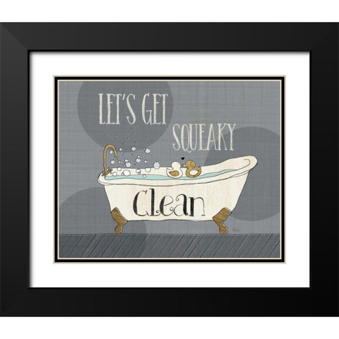 Squeaky Clean I Black Modern Wood Framed Art Print with Double Matting by Charron, Veronique