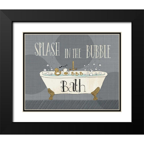 Squeaky Clean II Black Modern Wood Framed Art Print with Double Matting by Charron, Veronique
