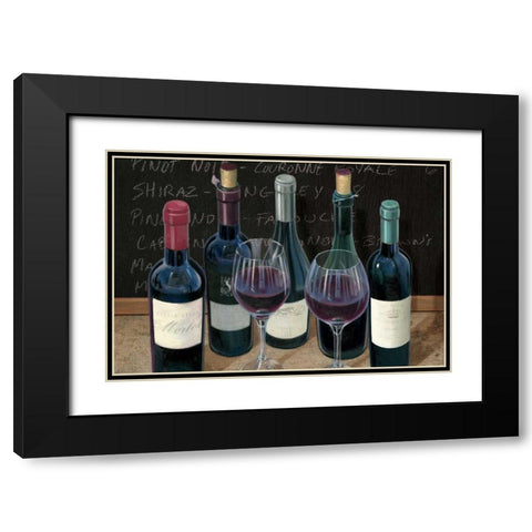 Wine Spirit I Black Modern Wood Framed Art Print with Double Matting by Wiens, James