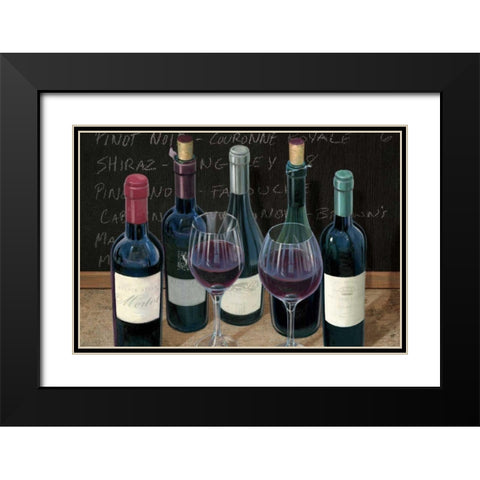 Wine Spirit I Black Modern Wood Framed Art Print with Double Matting by Wiens, James
