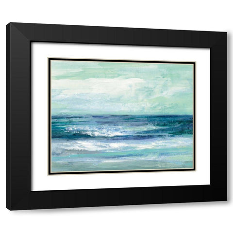 Tide Black Modern Wood Framed Art Print with Double Matting by Vassileva, Silvia
