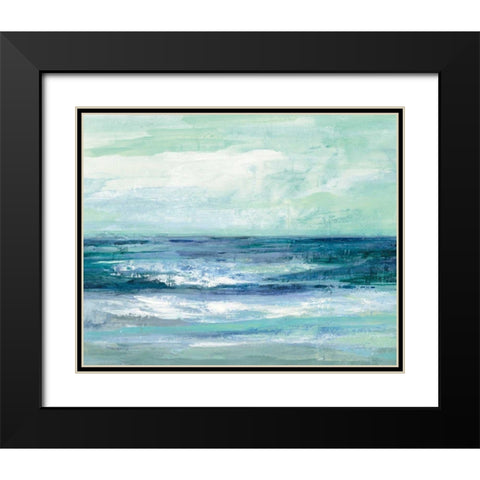 Tide Black Modern Wood Framed Art Print with Double Matting by Vassileva, Silvia
