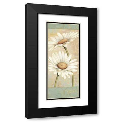 Beautiful Daisies II Black Modern Wood Framed Art Print with Double Matting by Brissonnet, Daphne