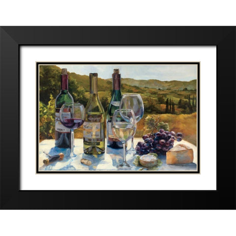 A Wine Tasting Black Modern Wood Framed Art Print with Double Matting by Hageman, Marilyn