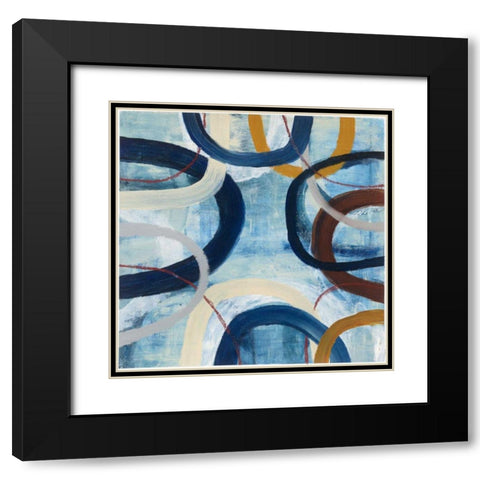 Dwell II Black Modern Wood Framed Art Print with Double Matting by Warrick, Cheryl