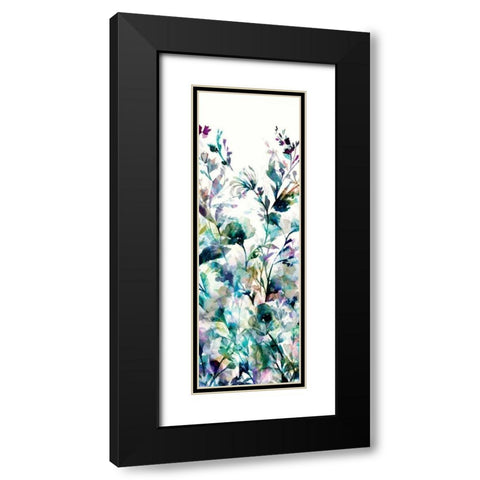 Transparent Garden II - Panel I Black Modern Wood Framed Art Print with Double Matting by Wild Apple Portfolio