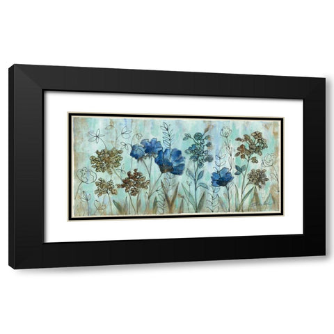 Botanical Trio I Black Modern Wood Framed Art Print with Double Matting by Vassileva, Silvia