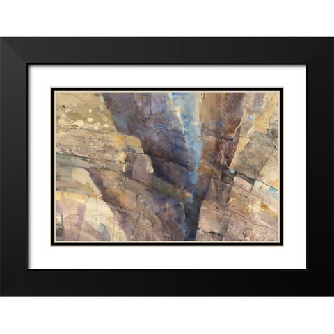 Canyon II Black Modern Wood Framed Art Print with Double Matting by Hristova, Albena