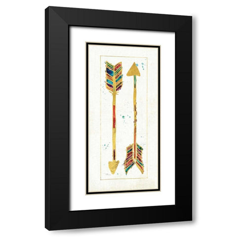 Beautiful Arrows II Black Modern Wood Framed Art Print with Double Matting by Pela Studio