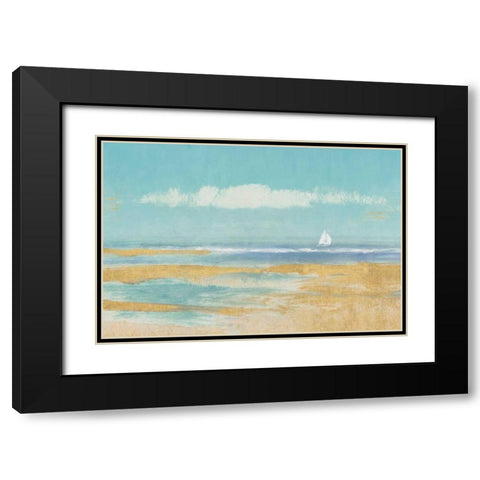 Sail Away Black Modern Wood Framed Art Print with Double Matting by Wiens James