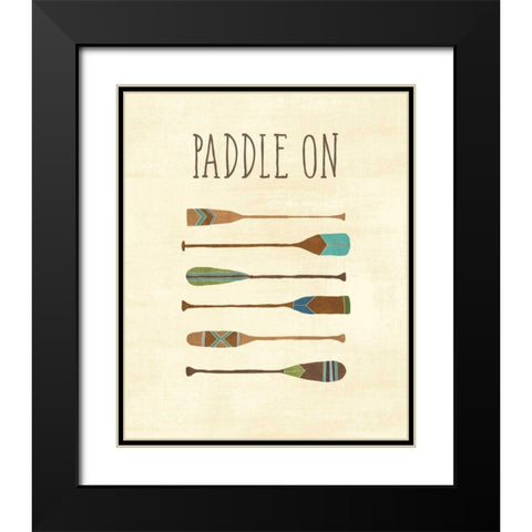 Lake Retreat VI Black Modern Wood Framed Art Print with Double Matting by Charron, Veronique