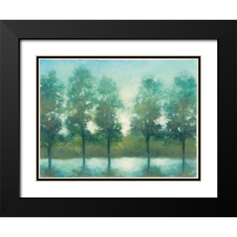 Processional Black Modern Wood Framed Art Print with Double Matting by Purinton, Julia