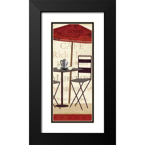Tango Coffee II Black Modern Wood Framed Art Print with Double Matting by Charron, Veronique