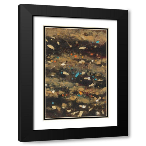 Summer Embers I Black Modern Wood Framed Art Print with Double Matting by Hristova, Albena