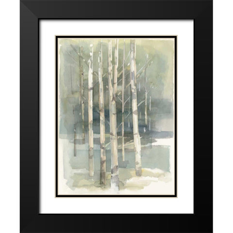 Birch Grove I Black Modern Wood Framed Art Print with Double Matting by Tillmon, Avery