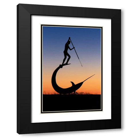 The Hunt Black Modern Wood Framed Art Print with Double Matting by Gendreau, Katherine