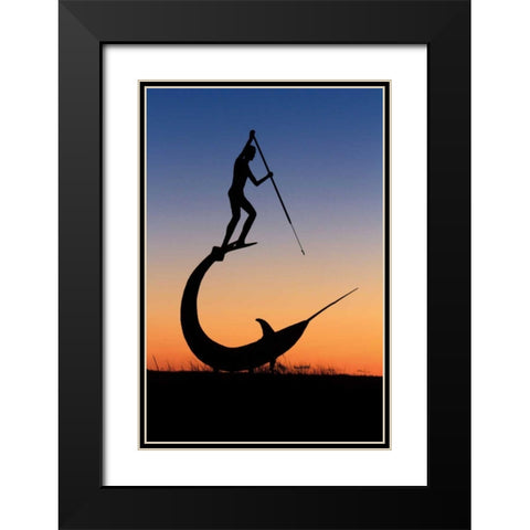 The Hunt Black Modern Wood Framed Art Print with Double Matting by Gendreau, Katherine