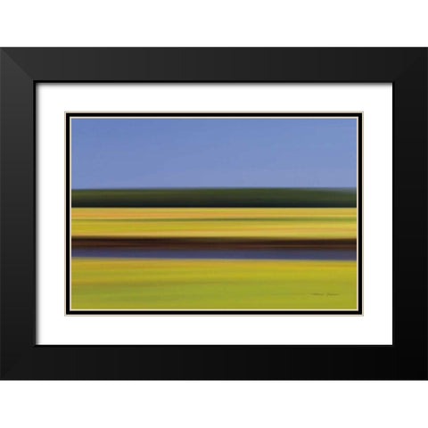 Midday Marsh Black Modern Wood Framed Art Print with Double Matting by Gendreau, Katherine