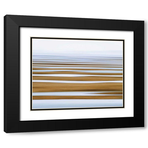 Sand Flats in Fog Black Modern Wood Framed Art Print with Double Matting by Gendreau, Katherine
