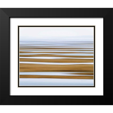 Sand Flats in Fog Black Modern Wood Framed Art Print with Double Matting by Gendreau, Katherine