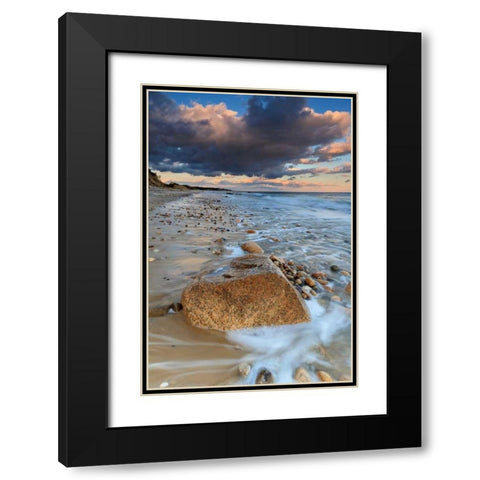 Squibnocket Sunset I Black Modern Wood Framed Art Print with Double Matting by Gendreau, Katherine