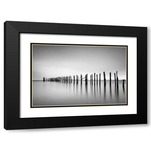 Still BW Black Modern Wood Framed Art Print with Double Matting by Gendreau, Katherine