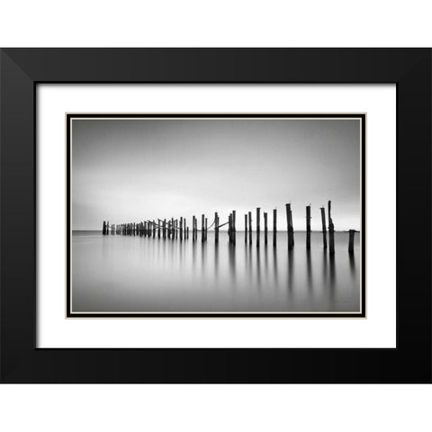 Still BW Black Modern Wood Framed Art Print with Double Matting by Gendreau, Katherine