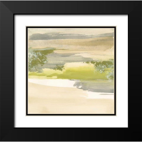 Grey Stone II Black Modern Wood Framed Art Print with Double Matting by Paschke, Chris