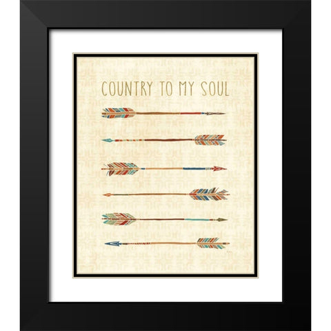 Southwest at Heart V Black Modern Wood Framed Art Print with Double Matting by Charron, Veronique