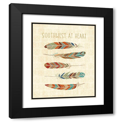 Southwest at Heart VI Black Modern Wood Framed Art Print with Double Matting by Charron, Veronique
