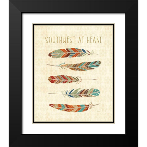 Southwest at Heart VI Black Modern Wood Framed Art Print with Double Matting by Charron, Veronique
